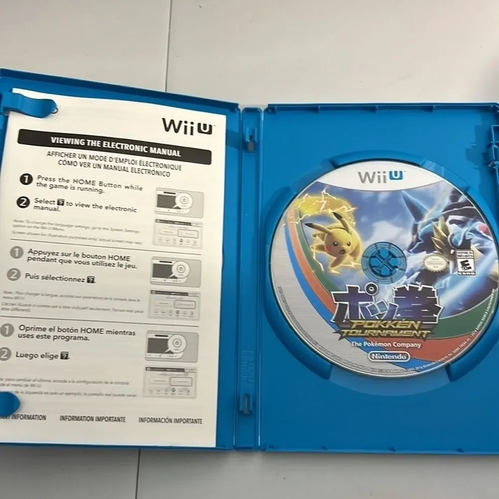 𝅺wii U Pokken Tournament for Nintendo Wii U No shadow Mewtwo Amiibo Card